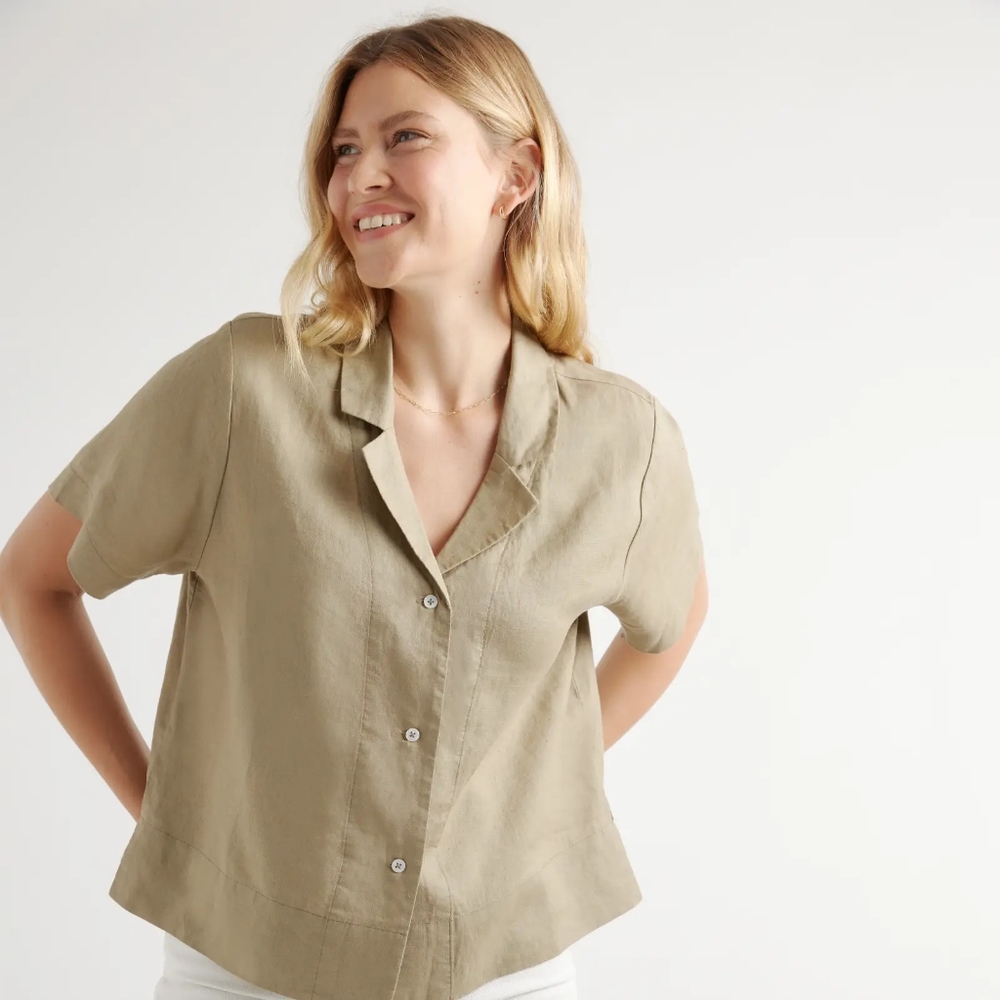 Quince short sleeve linen shirt